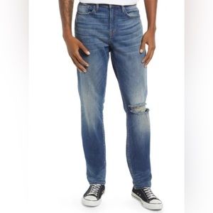 Frame L'Homme Athletic Slim Fit Fordham Rips Jeans